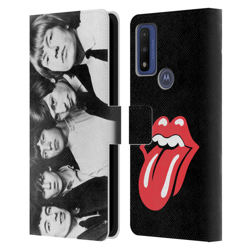 The Rolling Stones Graphics Classic Group Photo Leather Book Wallet Case Cover For Motorola G Pure