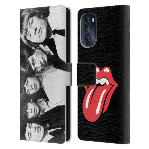 The Rolling Stones Graphics Classic Group Photo Leather Book Wallet Case Cover For Motorola Moto G (2022)