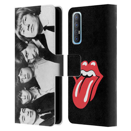 The Rolling Stones Graphics Classic Group Photo Leather Book Wallet Case Cover For OPPO Find X2 Neo 5G
