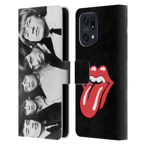 The Rolling Stones Graphics Classic Group Photo Leather Book Wallet Case Cover For OPPO Find X5