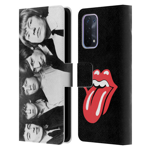 The Rolling Stones Graphics Classic Group Photo Leather Book Wallet Case Cover For OPPO A54 5G