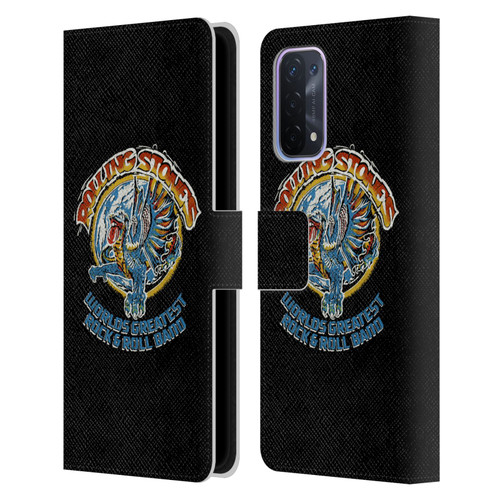 The Rolling Stones Graphics Greatest Rock And Roll Band Leather Book Wallet Case Cover For OPPO A54 5G
