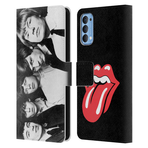 The Rolling Stones Graphics Classic Group Photo Leather Book Wallet Case Cover For OPPO Reno 4 5G