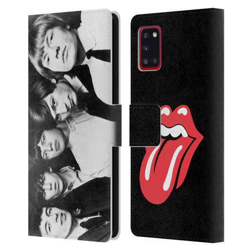The Rolling Stones Graphics Classic Group Photo Leather Book Wallet Case Cover For Samsung Galaxy A31 (2020)