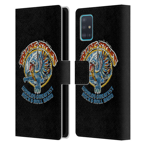 The Rolling Stones Graphics Greatest Rock And Roll Band Leather Book Wallet Case Cover For Samsung Galaxy A51 (2019)
