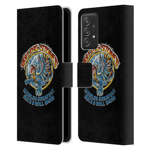 The Rolling Stones Graphics Greatest Rock And Roll Band Leather Book Wallet Case Cover For Samsung Galaxy A53 5G (2022)