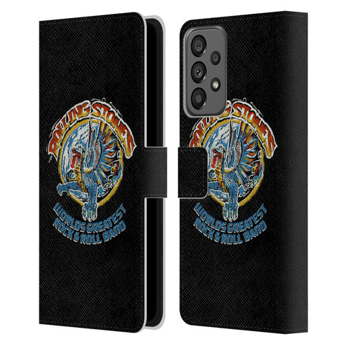 The Rolling Stones Graphics Greatest Rock And Roll Band Leather Book Wallet Case Cover For Samsung Galaxy A73 5G (2022)