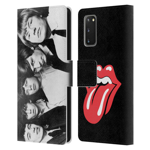 The Rolling Stones Graphics Classic Group Photo Leather Book Wallet Case Cover For Samsung Galaxy S20 / S20 5G