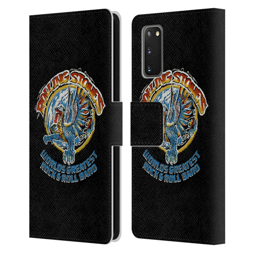 The Rolling Stones Graphics Greatest Rock And Roll Band Leather Book Wallet Case Cover For Samsung Galaxy S20 / S20 5G