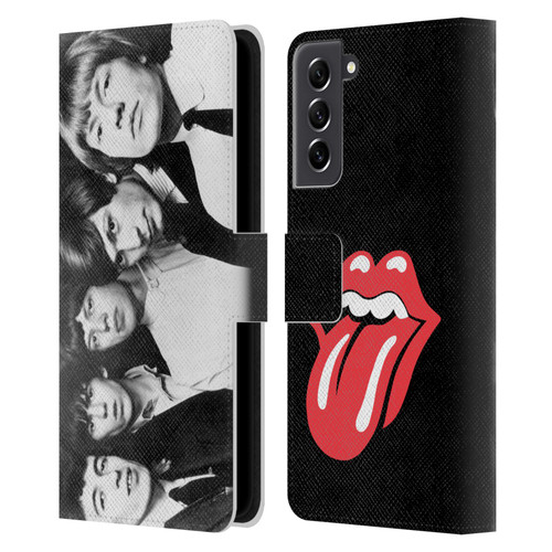 The Rolling Stones Graphics Classic Group Photo Leather Book Wallet Case Cover For Samsung Galaxy S21 FE 5G