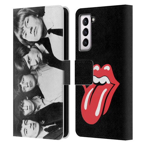 The Rolling Stones Graphics Classic Group Photo Leather Book Wallet Case Cover For Samsung Galaxy S21 5G
