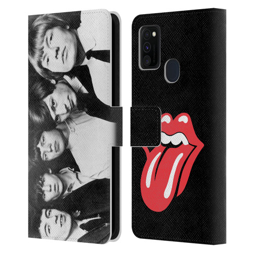 The Rolling Stones Graphics Classic Group Photo Leather Book Wallet Case Cover For Samsung Galaxy M30s (2019)/M21 (2020)