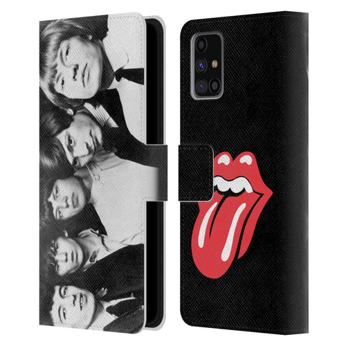 The Rolling Stones Graphics Classic Group Photo Leather Book Wallet Case Cover For Samsung Galaxy M31s (2020)