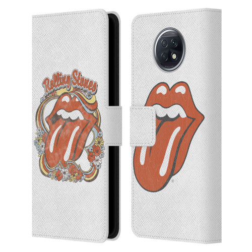 The Rolling Stones Graphics Flowers Tongue Leather Book Wallet Case Cover For Xiaomi Redmi Note 9T 5G