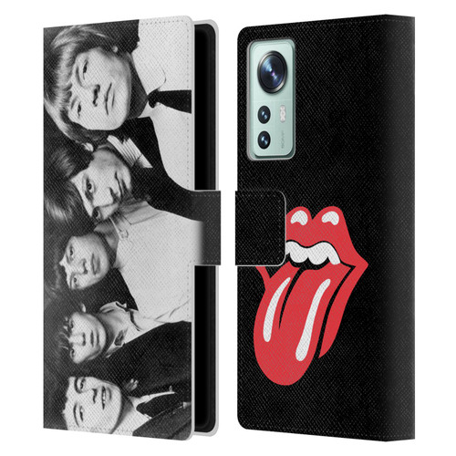 The Rolling Stones Graphics Classic Group Photo Leather Book Wallet Case Cover For Xiaomi 12