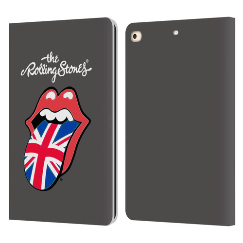 The Rolling Stones International Licks 1 United Kingdom Leather Book Wallet Case Cover For Apple iPad 9.7 2017 / iPad 9.7 2018