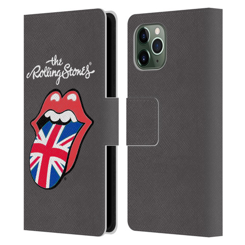 The Rolling Stones International Licks 1 United Kingdom Leather Book Wallet Case Cover For Apple iPhone 11 Pro