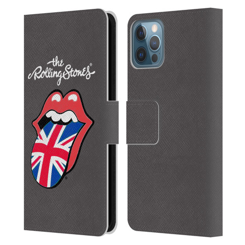 The Rolling Stones International Licks 1 United Kingdom Leather Book Wallet Case Cover For Apple iPhone 12 / iPhone 12 Pro