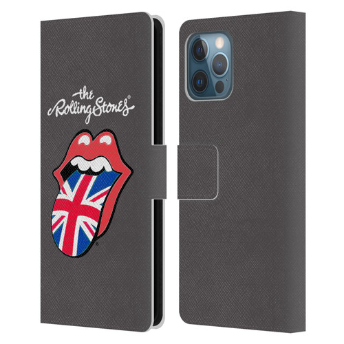 The Rolling Stones International Licks 1 United Kingdom Leather Book Wallet Case Cover For Apple iPhone 12 Pro Max