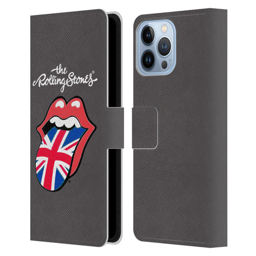 The Rolling Stones International Licks 1 United Kingdom Leather Book Wallet Case Cover For Apple iPhone 13 Pro Max