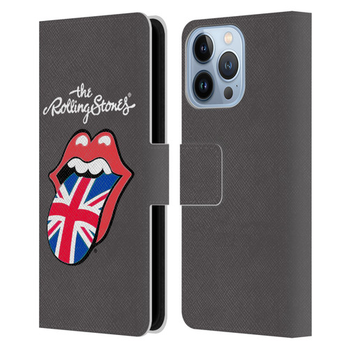 The Rolling Stones International Licks 1 United Kingdom Leather Book Wallet Case Cover For Apple iPhone 13 Pro