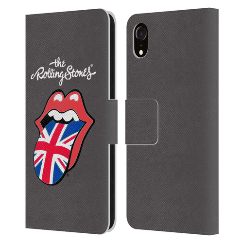 The Rolling Stones International Licks 1 United Kingdom Leather Book Wallet Case Cover For Apple iPhone XR