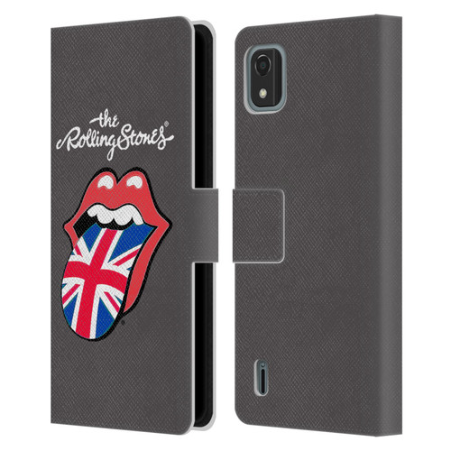 The Rolling Stones International Licks 1 United Kingdom Leather Book Wallet Case Cover For Nokia C2 2nd Edition