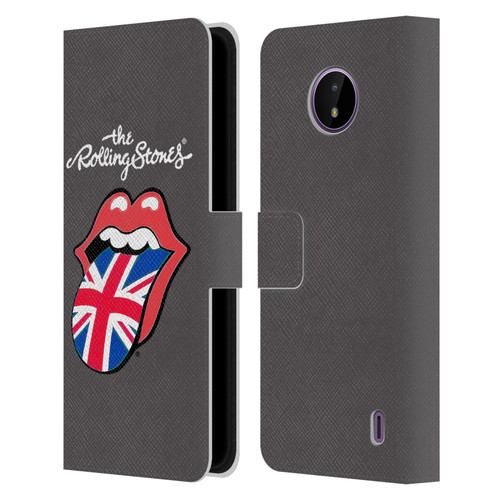 The Rolling Stones International Licks 1 United Kingdom Leather Book Wallet Case Cover For Nokia C10 / C20