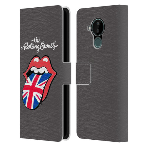 The Rolling Stones International Licks 1 United Kingdom Leather Book Wallet Case Cover For Nokia C30