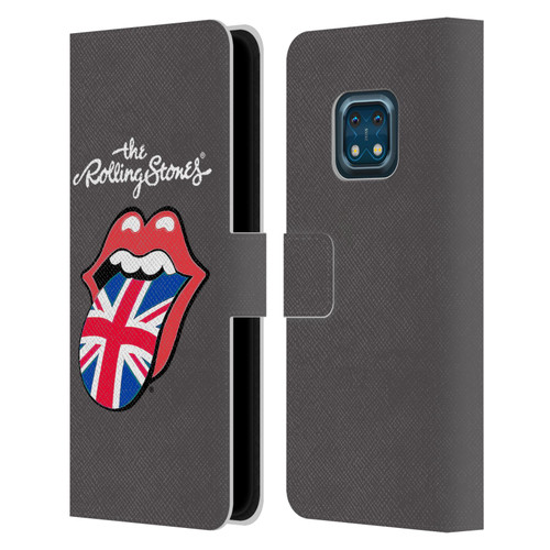 The Rolling Stones International Licks 1 United Kingdom Leather Book Wallet Case Cover For Nokia XR20