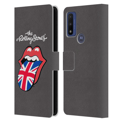 The Rolling Stones International Licks 1 United Kingdom Leather Book Wallet Case Cover For Motorola G Pure