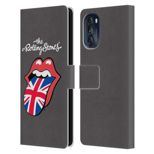 The Rolling Stones International Licks 1 United Kingdom Leather Book Wallet Case Cover For Motorola Moto G (2022)