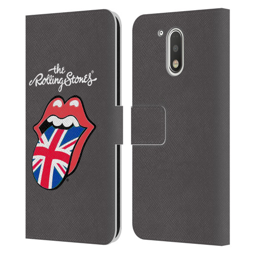 The Rolling Stones International Licks 1 United Kingdom Leather Book Wallet Case Cover For Motorola Moto G41