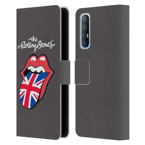 The Rolling Stones International Licks 1 United Kingdom Leather Book Wallet Case Cover For OPPO Find X2 Neo 5G