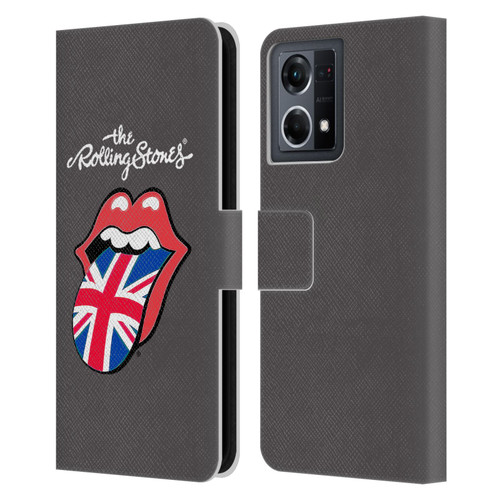 The Rolling Stones International Licks 1 United Kingdom Leather Book Wallet Case Cover For OPPO Reno8 4G