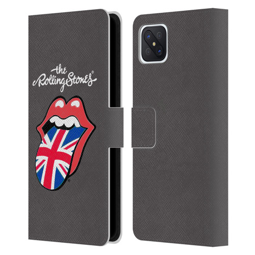 The Rolling Stones International Licks 1 United Kingdom Leather Book Wallet Case Cover For OPPO Reno4 Z 5G