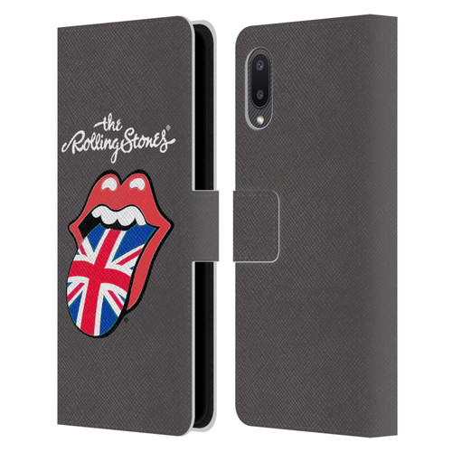 The Rolling Stones International Licks 1 United Kingdom Leather Book Wallet Case Cover For Samsung Galaxy A02/M02 (2021)
