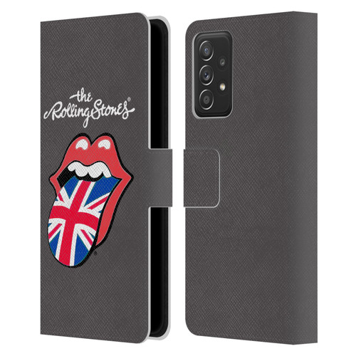 The Rolling Stones International Licks 1 United Kingdom Leather Book Wallet Case Cover For Samsung Galaxy A52 / A52s / 5G (2021)