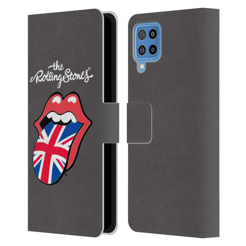 The Rolling Stones International Licks 1 United Kingdom Leather Book Wallet Case Cover For Samsung Galaxy F22 (2021)