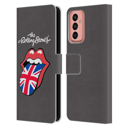 The Rolling Stones International Licks 1 United Kingdom Leather Book Wallet Case Cover For Samsung Galaxy M13 (2022)