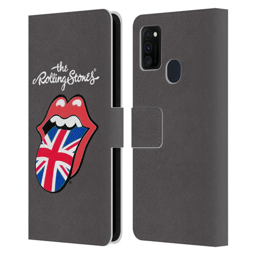 The Rolling Stones International Licks 1 United Kingdom Leather Book Wallet Case Cover For Samsung Galaxy M30s (2019)/M21 (2020)