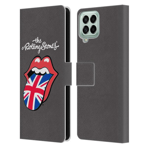 The Rolling Stones International Licks 1 United Kingdom Leather Book Wallet Case Cover For Samsung Galaxy M33 (2022)