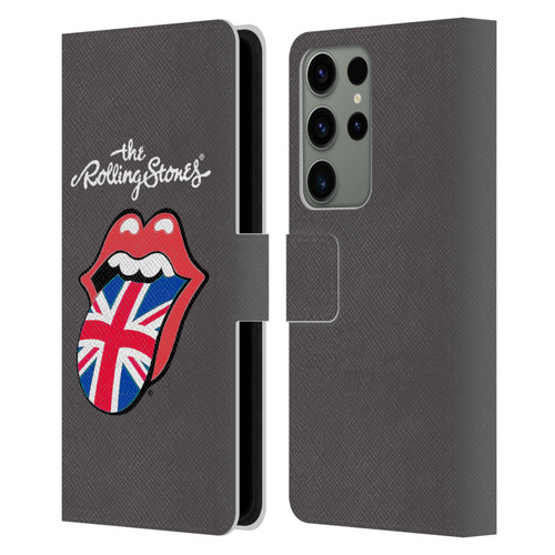 The Rolling Stones International Licks 1 United Kingdom Leather Book Wallet Case Cover For Samsung Galaxy S23 Ultra 5G