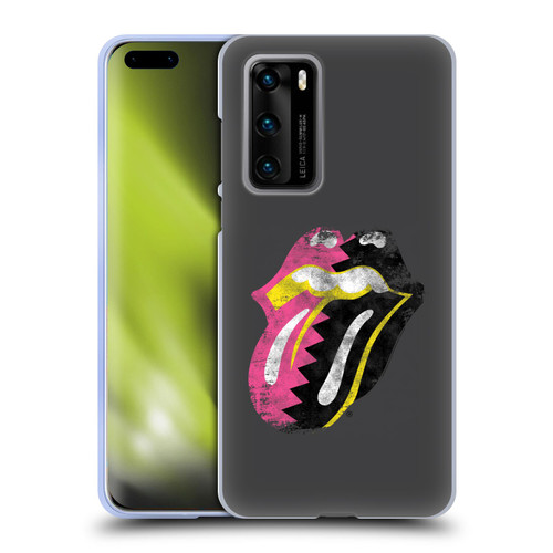 The Rolling Stones Albums Girls Pop Art Tongue Solo Soft Gel Case for Huawei P40 5G
