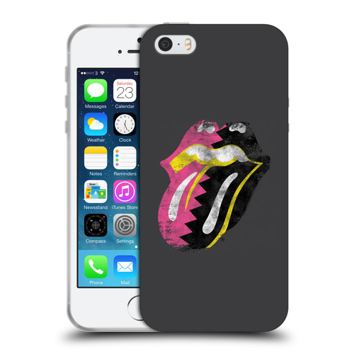 The Rolling Stones Albums Girls Pop Art Tongue Solo Soft Gel Case for Apple iPhone 5 / 5s / iPhone SE 2016