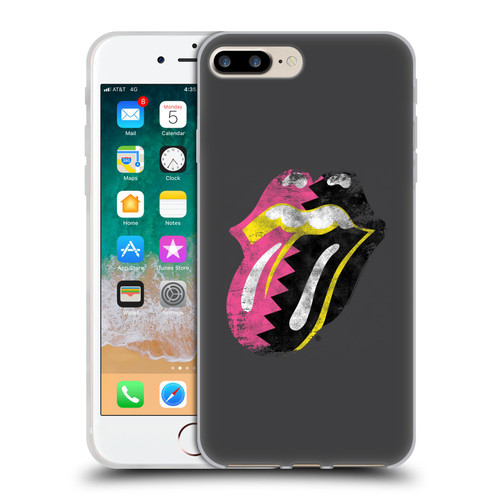 The Rolling Stones Albums Girls Pop Art Tongue Solo Soft Gel Case for Apple iPhone 7 Plus / iPhone 8 Plus