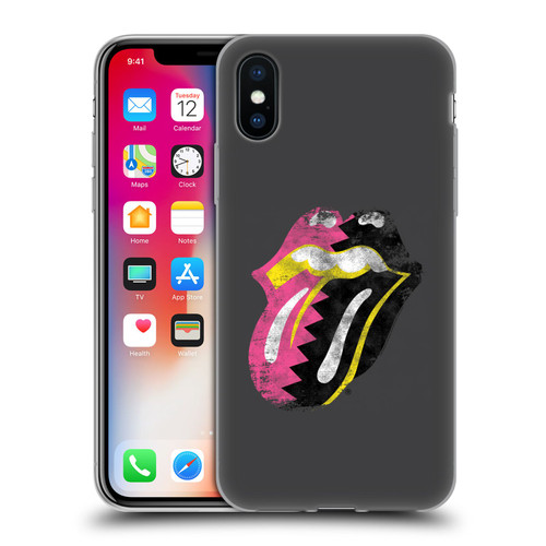 The Rolling Stones Albums Girls Pop Art Tongue Solo Soft Gel Case for Apple iPhone X / iPhone XS