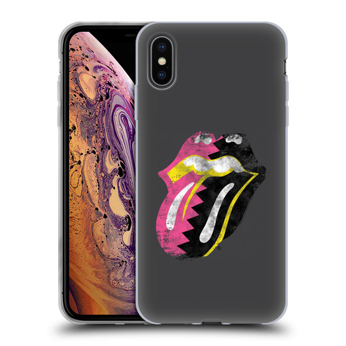The Rolling Stones Albums Girls Pop Art Tongue Solo Soft Gel Case for Apple iPhone XS Max