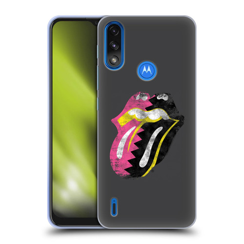 The Rolling Stones Albums Girls Pop Art Tongue Solo Soft Gel Case for Motorola Moto E7 Power / Moto E7i Power