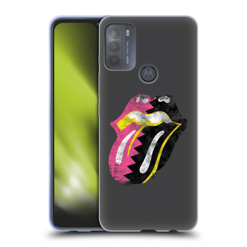The Rolling Stones Albums Girls Pop Art Tongue Solo Soft Gel Case for Motorola Moto G50